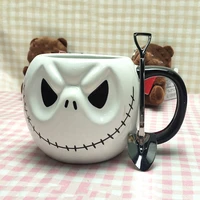 halloween bar gift cup creative skull drinking set jack coffee cup cartoon coffee tea cup christmas nightmare gift