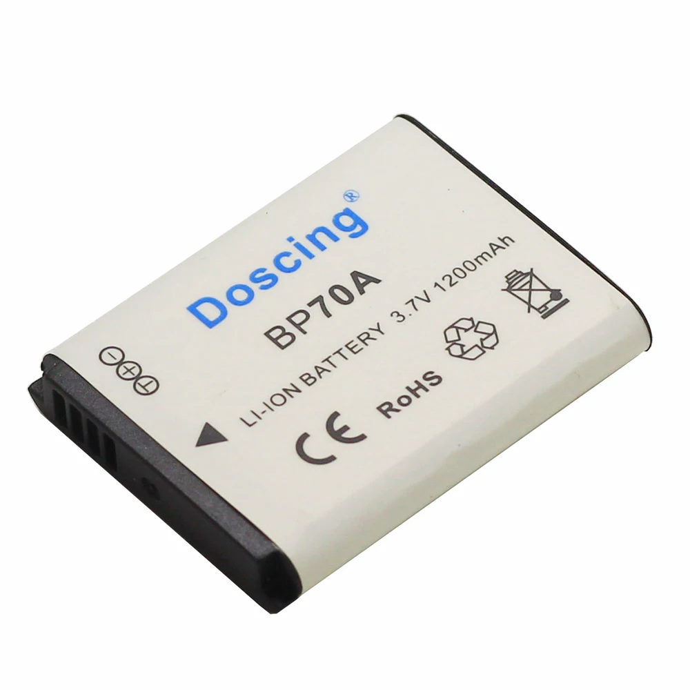 2 шт. 1200 мАч BP 70A BP70A батарея для камеры SAMSUNG AQ100 DV150F ES65 ES67 ES70 ES71 ES73 ES74 ES75 ES80 MV800 оптовая
