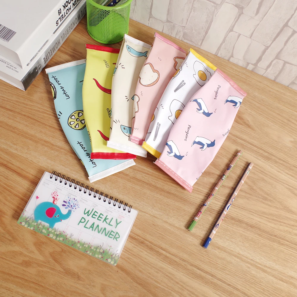 1 шт. креативный чехол-карандаш из ПУ для молочных коробок каваи сумка