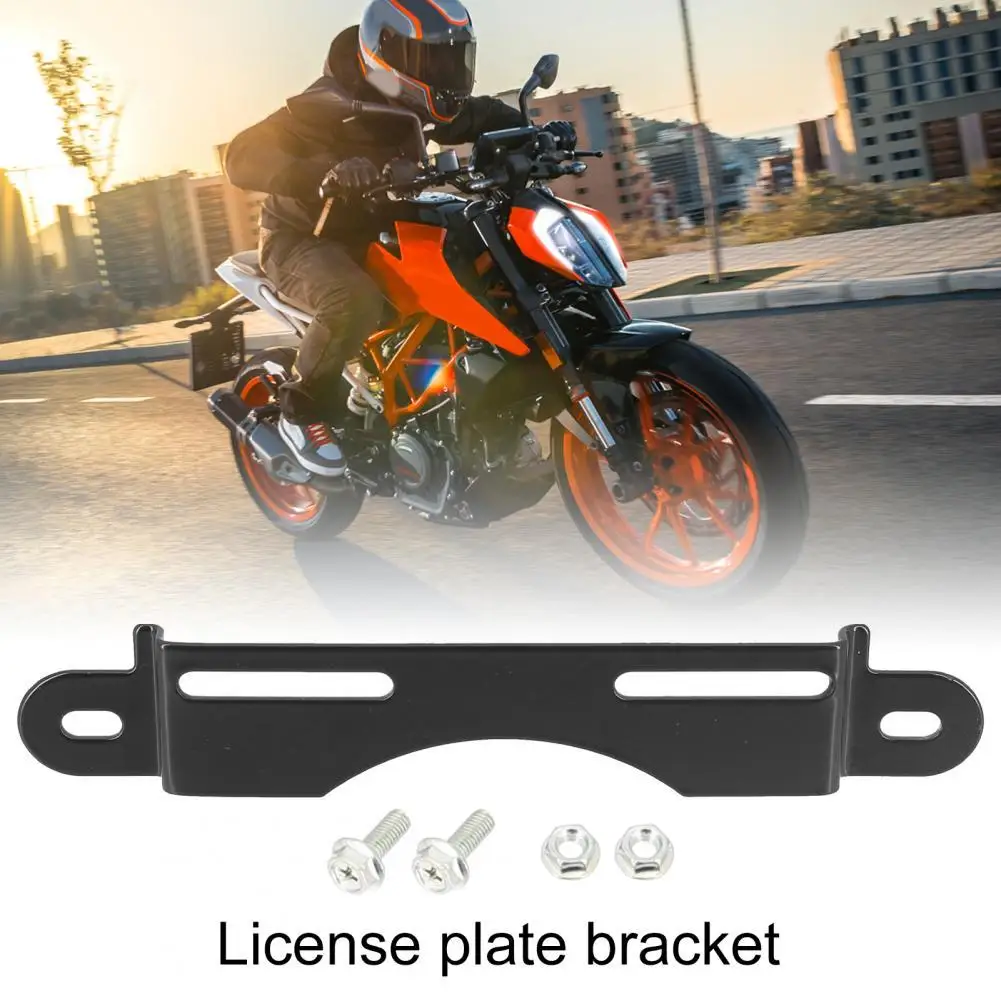 

Lightweight Excellent Motorbike License Plate Holder Black License Plate Holder Bracket Modified