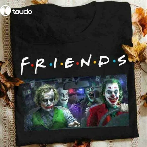 

Friends Joker Men T-Shirt Black Cotton S-5XL Funny Black Vintage Gift Men Women