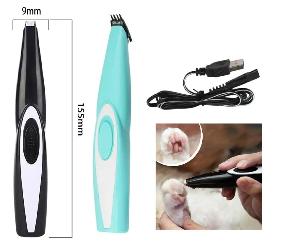 USB Rechargeable Dog Cat Nail Hair Trimmer Grinder Pet Grooming Tool Electrical Shearing Cutter Haircut Paw Shaver Clipper | Дом и сад