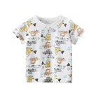2021new для маленьких мальчиков футболка для маленьких мальчиков с рисунком автомобиля из мультфильма, футболки, детские топы, хлопковая футболка с короткими рукавами одежда летняя одежда для малышей, детская одежда