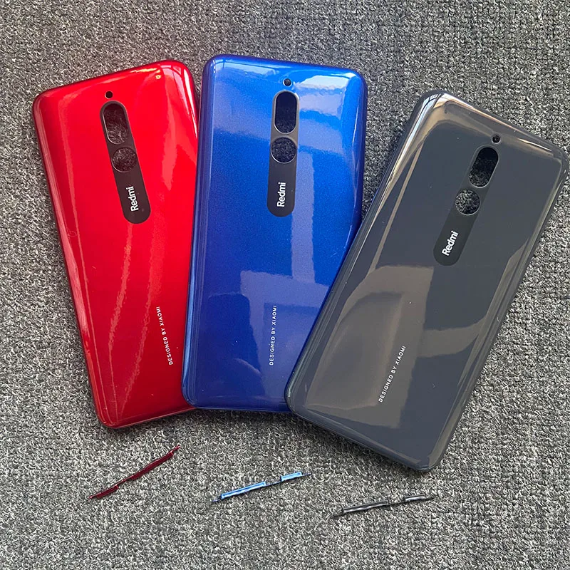 Крышка батарейного отсека для Xiaomi Redmi 8 задний корпус стеклянная задняя панель 6 22