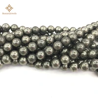 natural stone beads pyrite stone loose gemstones beads for jewelry making necklace diy bracelet 6810mm