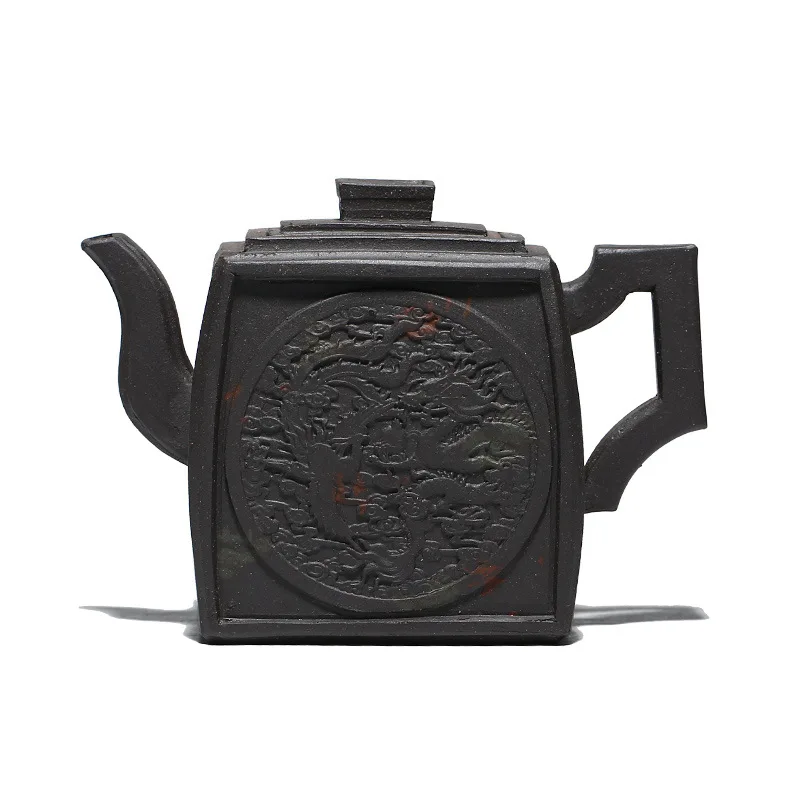 

Yixing raw ore Zisha teapot backflow teapot Fulong fengchengxiang teapot Sifang teapot sand in the rain