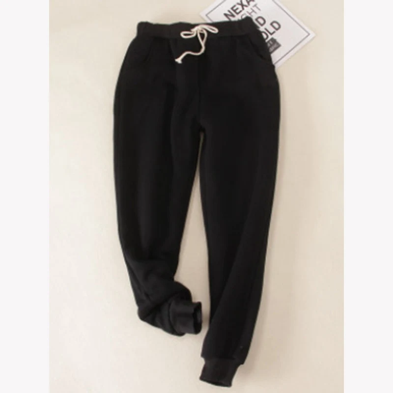 

Winter Warm Loose Acetate fiber Trousers Pants Winter Women Thick Lady