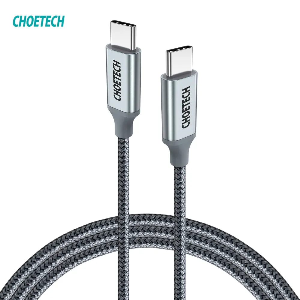 CHOETECH PD кабель USB C 100 Вт 1 8 м для Samsung S10 S9 Plus Кабель быстрой зарядки Macbook Pro