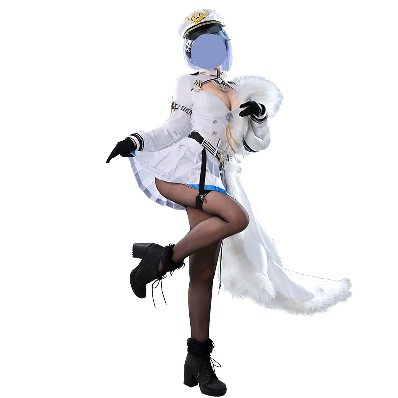 

Anime! Azur Lane Chapayev Northern Prelude Battle Suit Sexy Navy Uniform Cosplay Costume Halloween Suit For Women Free Shipping
