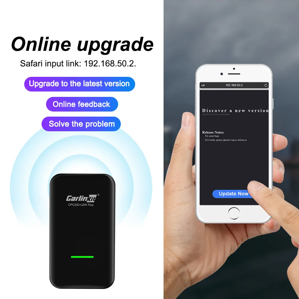 Carlinkit 3 0 автомобильные аксессуары беспроводной автомобильный адаптер Carplay для VW