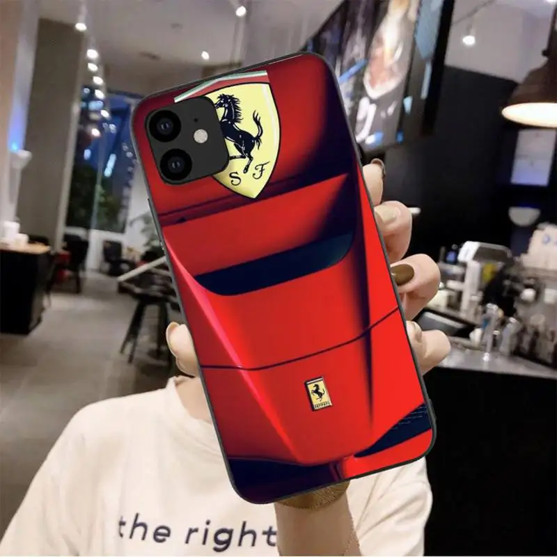 

0 Luxury Car Ferrari Phone Case For Iphone 6 6s 7 8 Plus XR X XS 11 12 Pro Mini Max