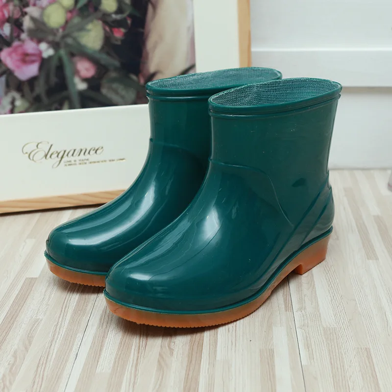 

Swyivy Fur Sock Warm Shoes Women Winter Rain Boots Pvs Shoes 2020 New Rainboots for Women Ankle Boot Waterproof Slip On Shoe