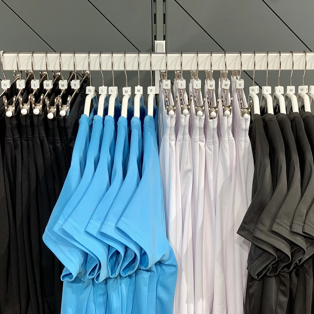 Пластиковые маркеры размера для вешалки предварительно напечатанные квадратные