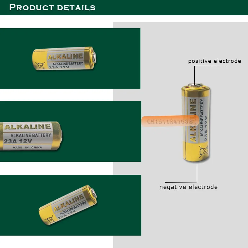 10 шт./лот Малый электрический 23A 12V 21/23 A23 E23A MN21 MS21 V23GA L1028 cухая щелочная батарея