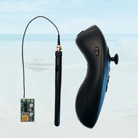 1set 2 4g 3ch radio remote control kits transmitterreceiverbooster antenna control distance 500m for rc tug bait life boat