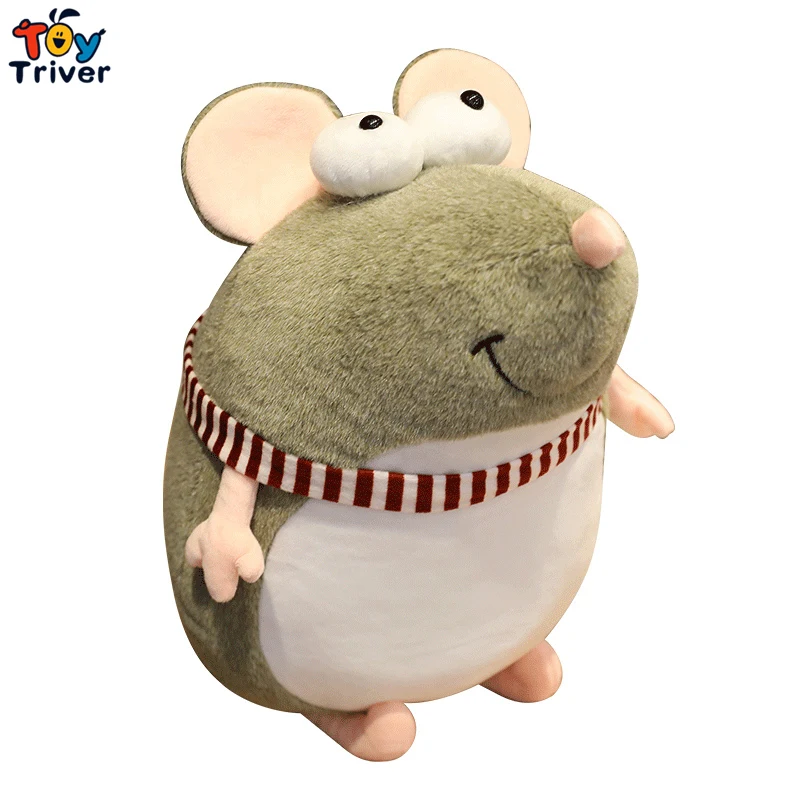 1 шт. кавайная Мышь Крыса китайский новый год плюшевая игрушка тривер мягкие