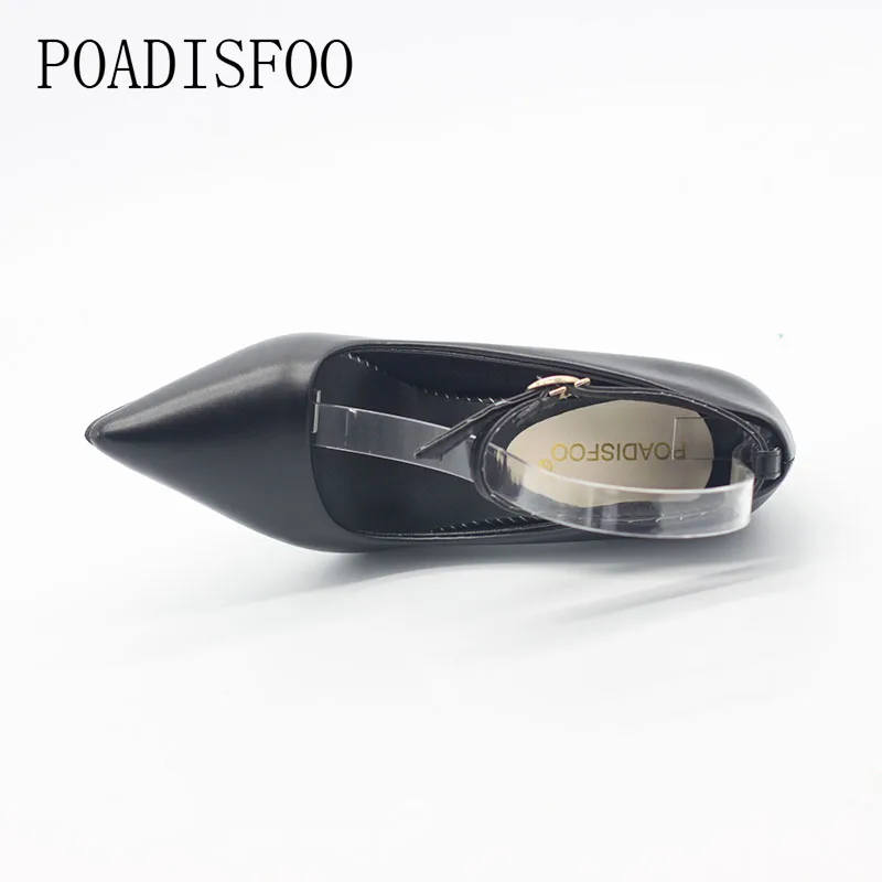 Женские туфли на металлической пуговице CEVABLUE классические в офисном стиле 3