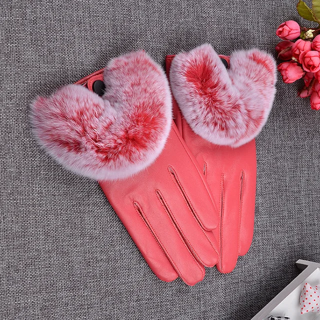 12 цветов Осень Зима Черные перчатки с сенсорным экраном Короткие наручные