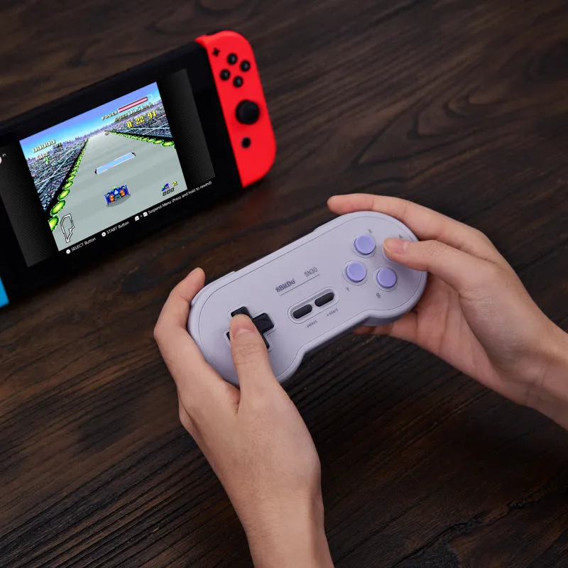 Беспроводной Bluetooth-контроллер 8bitdo SN30 радужного цвета с поддержкой Nintendo Switch Android