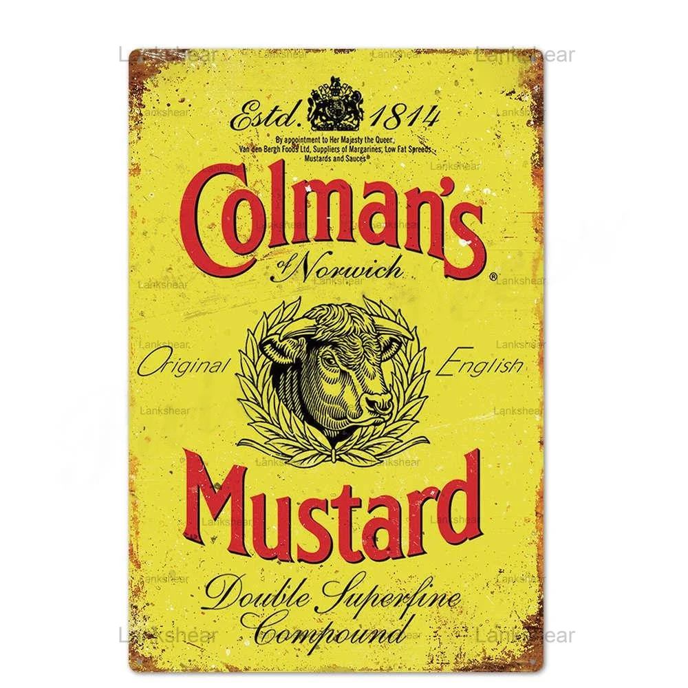 Кухонный жестяной знак lankearing винтажная тарелка для еды железная с рисунком