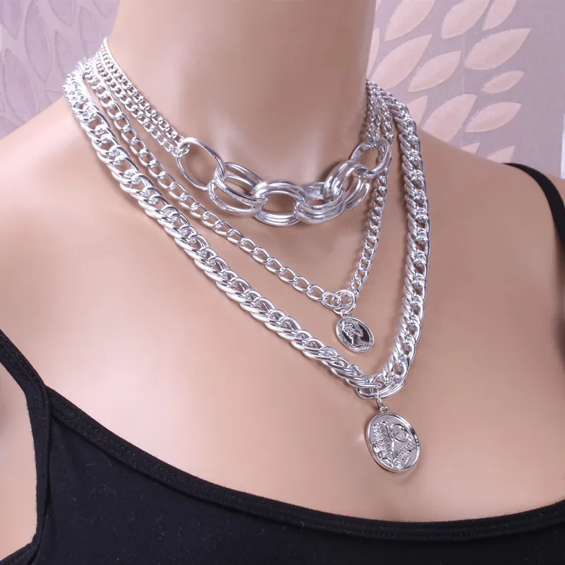 

Free Shipping Handmade Unique Creativity Alloy Tag Cross Sweater Chain Fashion Simple Religion Madonna Multilayer Pearl Necklace