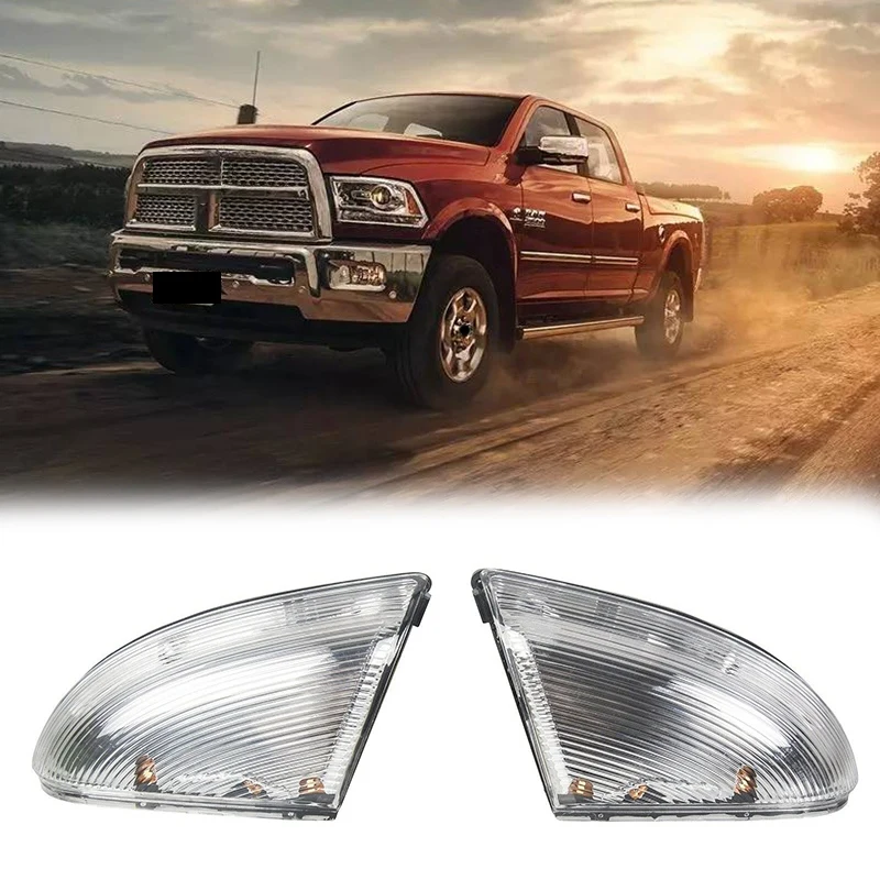 

Car Front Driver & Passenger Side Mirror Turn Signal Light For 09-14 Dodge Ram 1500 &10-14 2500 68064949AA 68064948AA