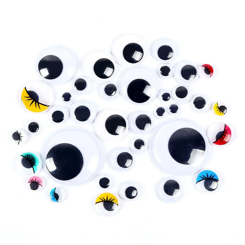 

Самоклеящийся глаз для куклы, черно-белого цвета