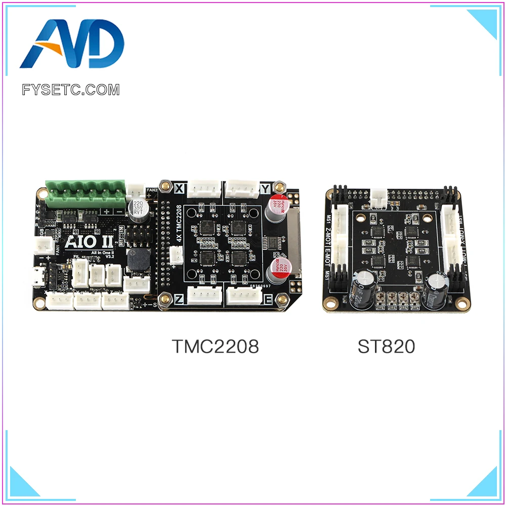 1 шт. 4X ST820 V1.2 / TMC2208 V1.0 плата драйвера штепсельная и строительный модуль для AIO II V3.2