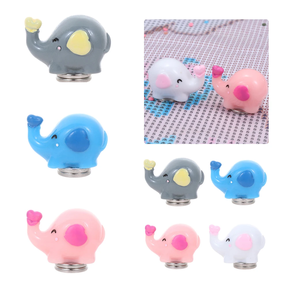 1/4PCS Multifunction Diamond Painting Tools Lovely Elephant Magnet Cover Minders for Parchment Paper Accessories | Дом и сад