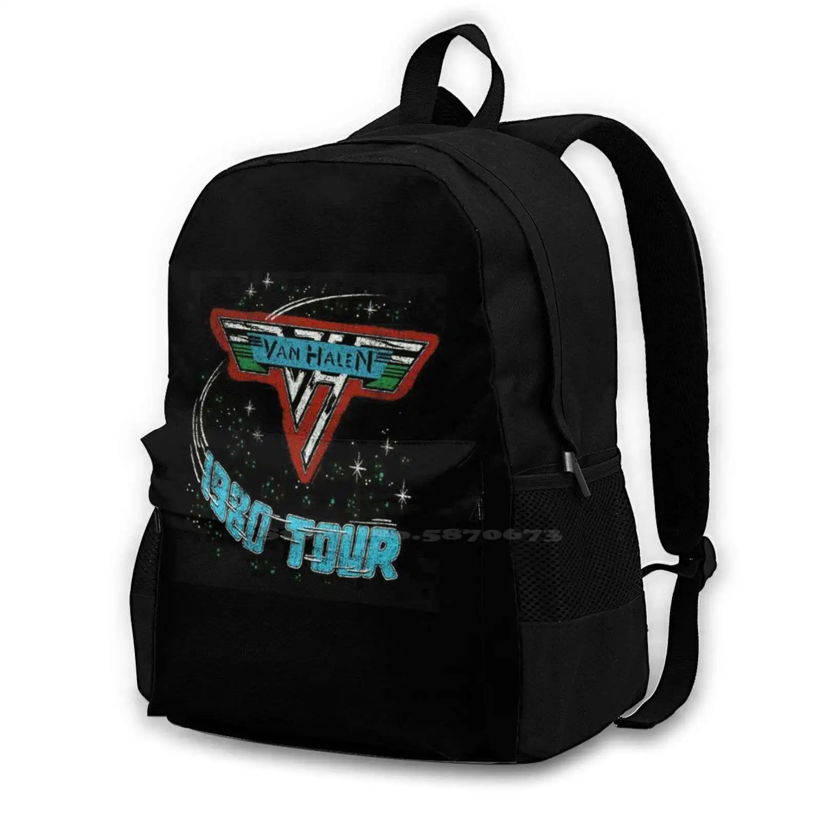 

Invasion Halen 1980 Fashion Bags Travel Laptop Backpack Eddie Tribute Eddie Hallen Good Van Men Eddie Van Rip Eddie Tour