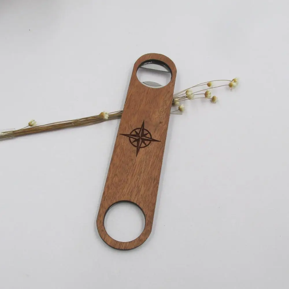 100% Premium Wood Bottle Opener Wooden Bank Mountain Anchor Bike Modern Design Beer Stainless-Steel Openers | Дом и сад