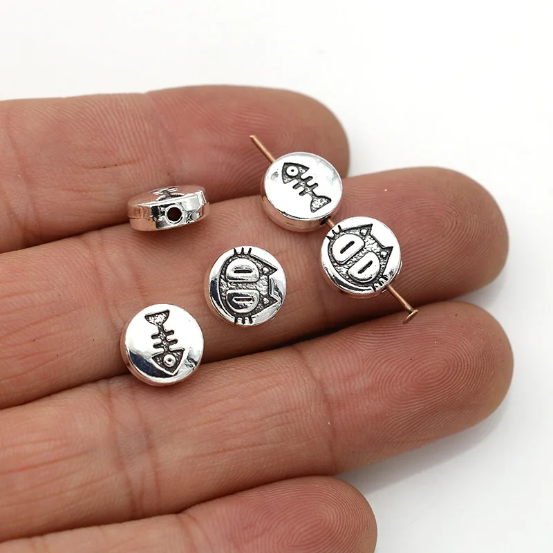 

Бусины-разделители круглые посеребренные в античном стиле, 10 мм, 20 шт.