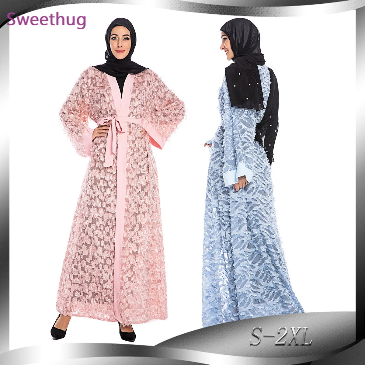 2021 2XL Макси-платье Абая Дубайский хиджаб мусульманское платье турецкая исламская одежда Абая для женщин Кафтан халат Musulman Turque