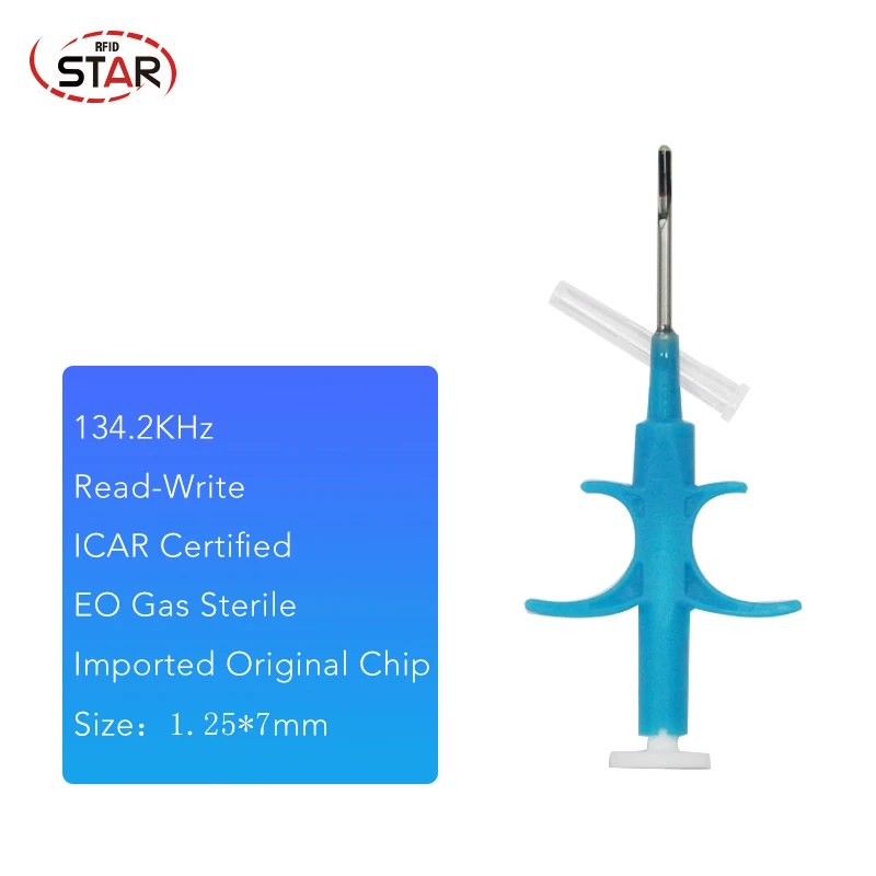 

ISO11784/5 FDX-B Dog Chip Pet Microchip Syringe RFID Animal Tag USB Pet ID Reader Animal Scanner Small Glass Tag With Implanter