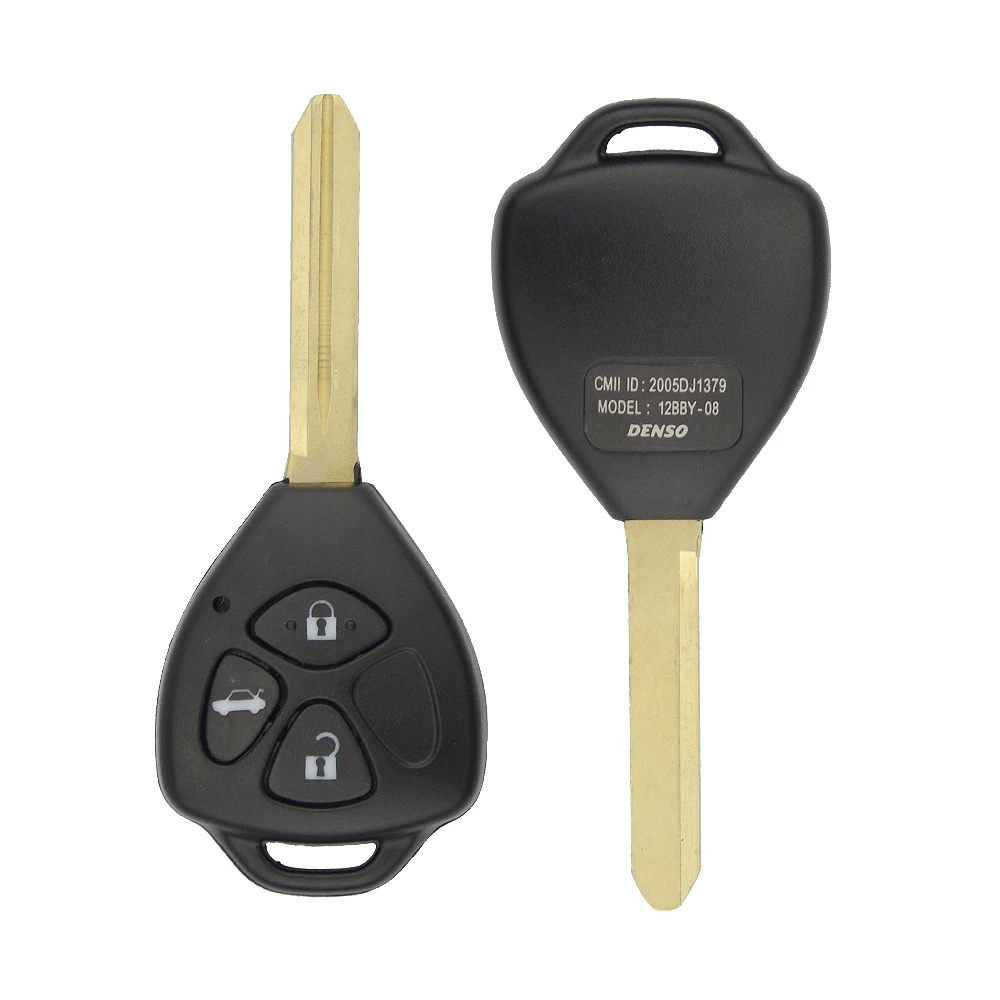 Чехол-накладка для автомобильного ключа с 2/3/4 кнопками OkeyTech Toyota Yaris Prado Tarago Camry Corolla