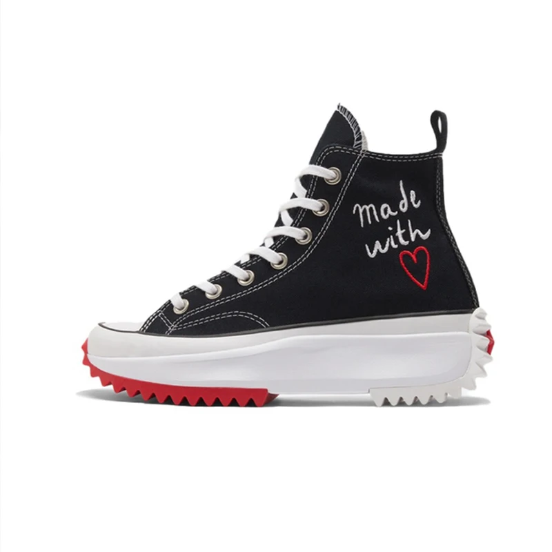 

2021 Women's high platform canvas shoes leisure sports canvas shoes Casual shoes sneakers height increase shoes Couple shoes