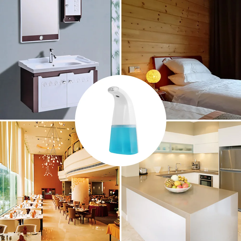 

300ML Automatic Liquid Soap Dispenser Smart Sensor ABS Soap Dispenser Touchless Soap Dispenser Pump Set For Kitchen Bathroom