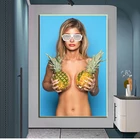 Настенные художественные плакаты и принты, сексуальные обнаженные женщины, искусственная живопись, картина, картина