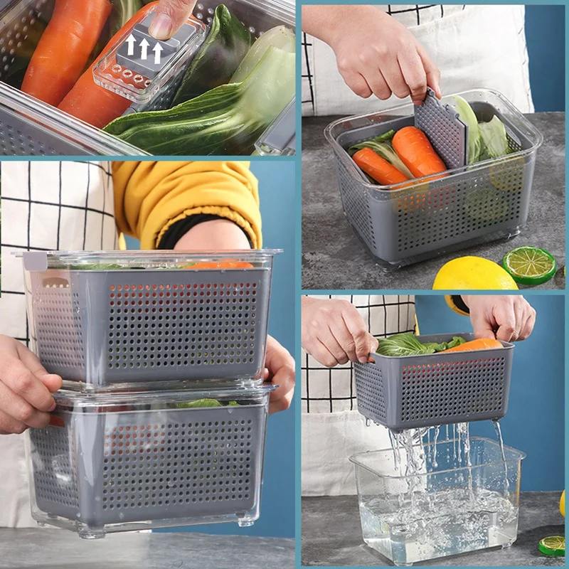 

Контейнеры для хранения пищевых продуктов в холодильнике со встроенным контейнером для хранения инструментов