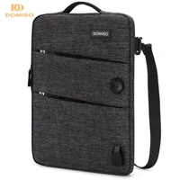 domiso 11 13 14 15 6 17 3 inch waterproof laptop bag polyester with usb charging port headphone hole mutil use laptop sleeve