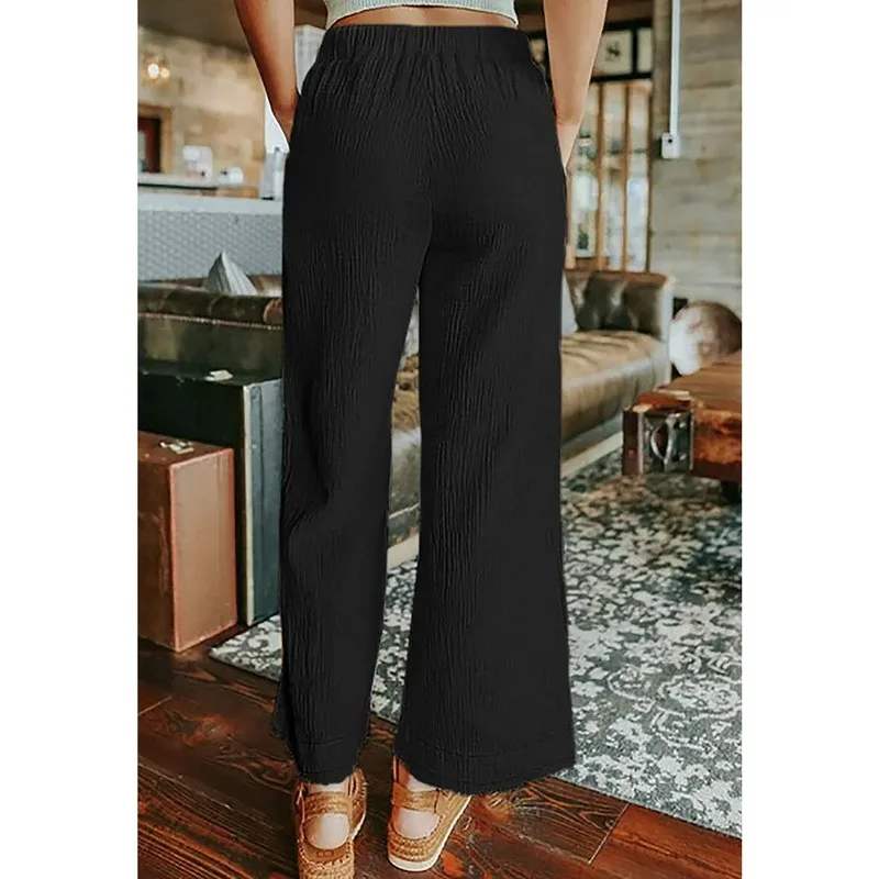 

newest cotton linen pants women elegant trousers lady formal pants plus size S-2xl famous brand design cotton trousers popular