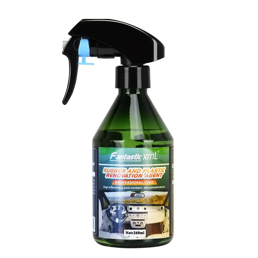 

260ml Car Interior Rubber And Plastic Retreading Polish Spray Rubber Renovation Agent Nano Coating Automotive Cleaning Agent