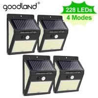 goodland 228 144 100 led solar light outdoor solar lamp with motion sensor solar powered sunlight spotlights for garden decor