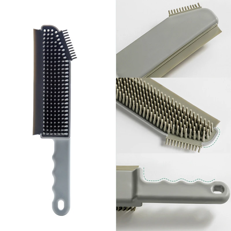 

3-in-1 A Variety of Colors Floor Brush Bathtub Brush Silicone Cleaning Brush Wall Brushes for Desktop Glass Scraping Dead Corner