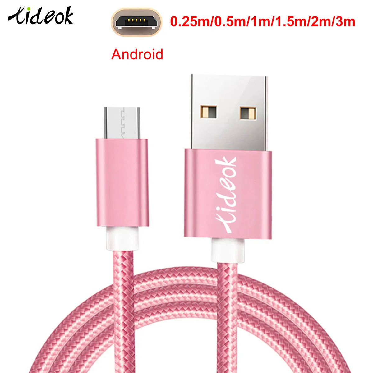 1 м 5 2 3 кабель Micro USB для быстрой зарядки подходит мобильного телефона Android