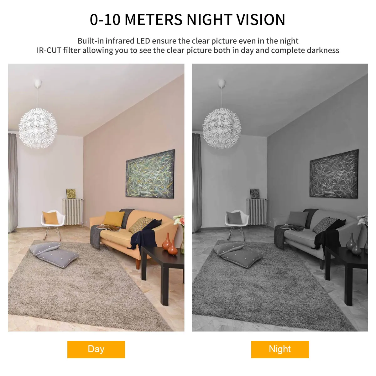 JOOAN, беспроводная ip-камера, 1080 P, HD, умная, WiFi, для домашней безопасности, инфракрасное, ночное видение, видеонаблюдение, CCTV камера, детский монитор