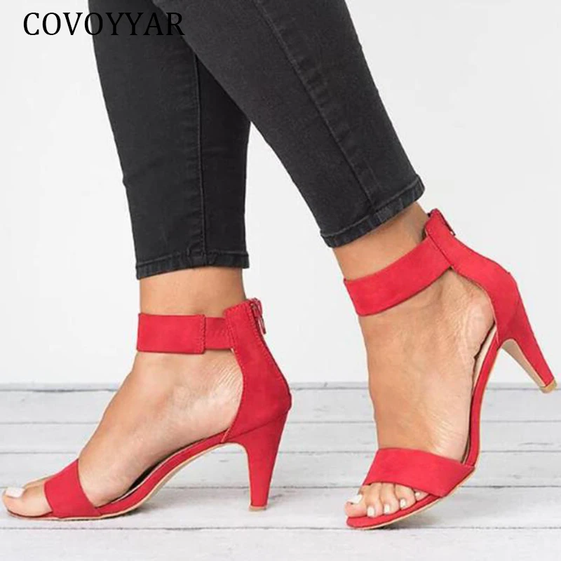 Фото COVOYYAR 2021 Новые Модные женские сандалии летние сексуальные туфли для вечеринки на
