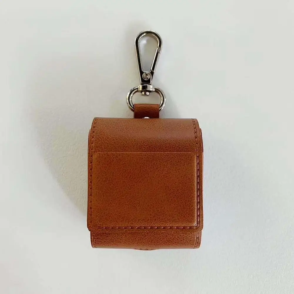 Bluetooth Earphone Charging Box Case for Apple Airpods 1 2 Leather Headphones Cases for Air pods with Hooks