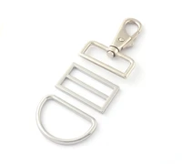 1 5 silver swivel clasp with d ring adjustable mater rectangle rings webbing buckles trigger snap clasp lobster clasp handbag