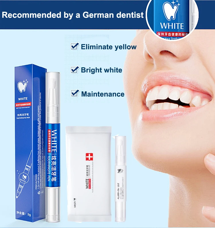 

Teeth Whitening Pen Teeth Cleaning Brush Beauty Cleaning Serum Plaque Stain Remover Bleach Dental Brightening Oral Hygiene Care